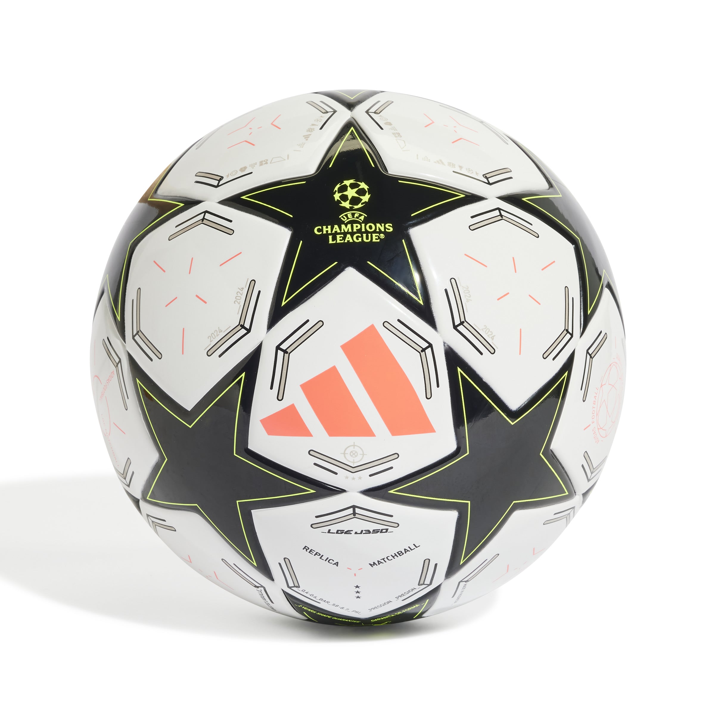 Adidas bal Champions League J350 wit