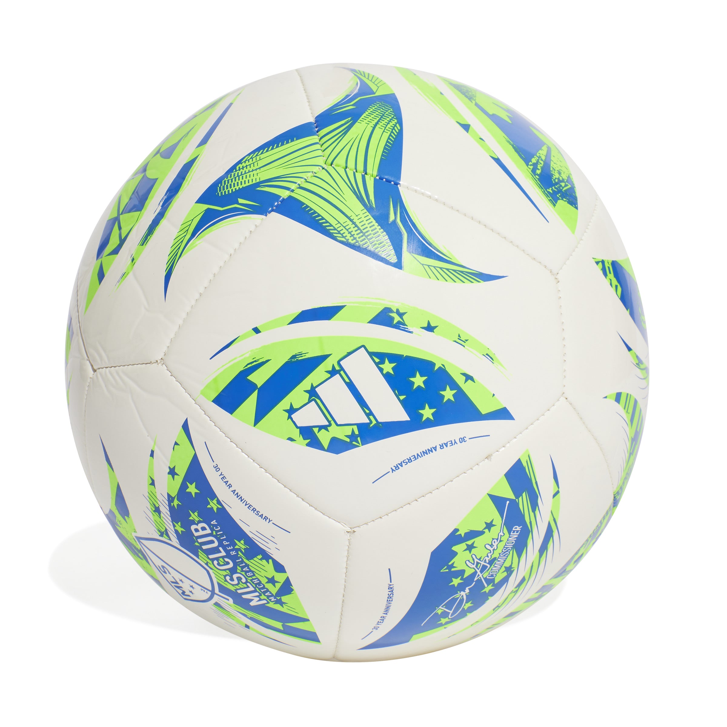 Adidas bal MLS CLB wit/blauw