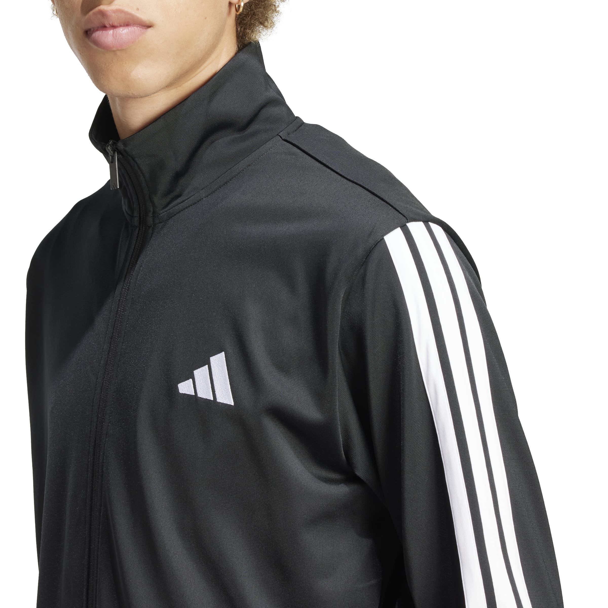 Adidas survêtement 3 bandes tricot track noir
