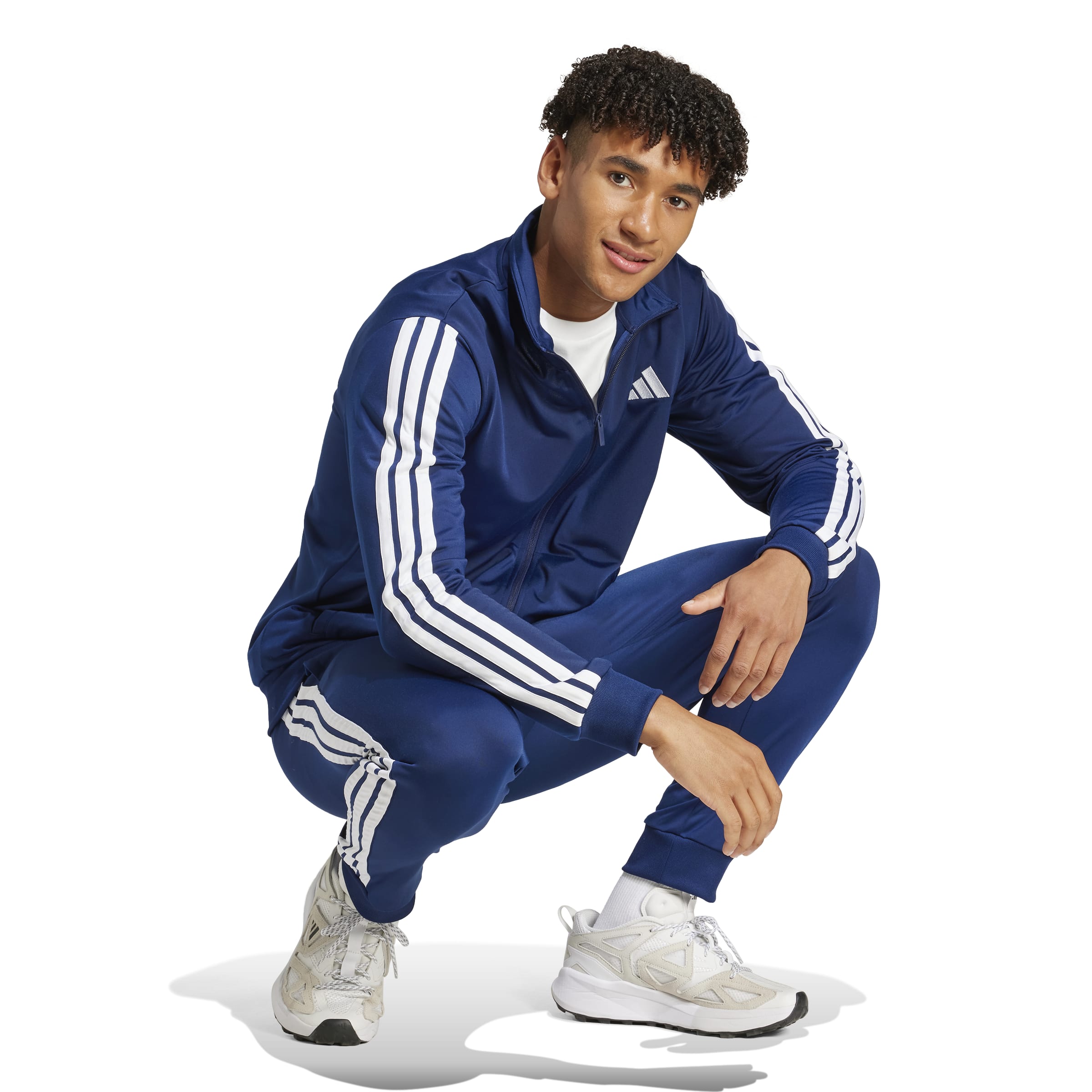 Adidas trainingspak M 3 stripes TT navy