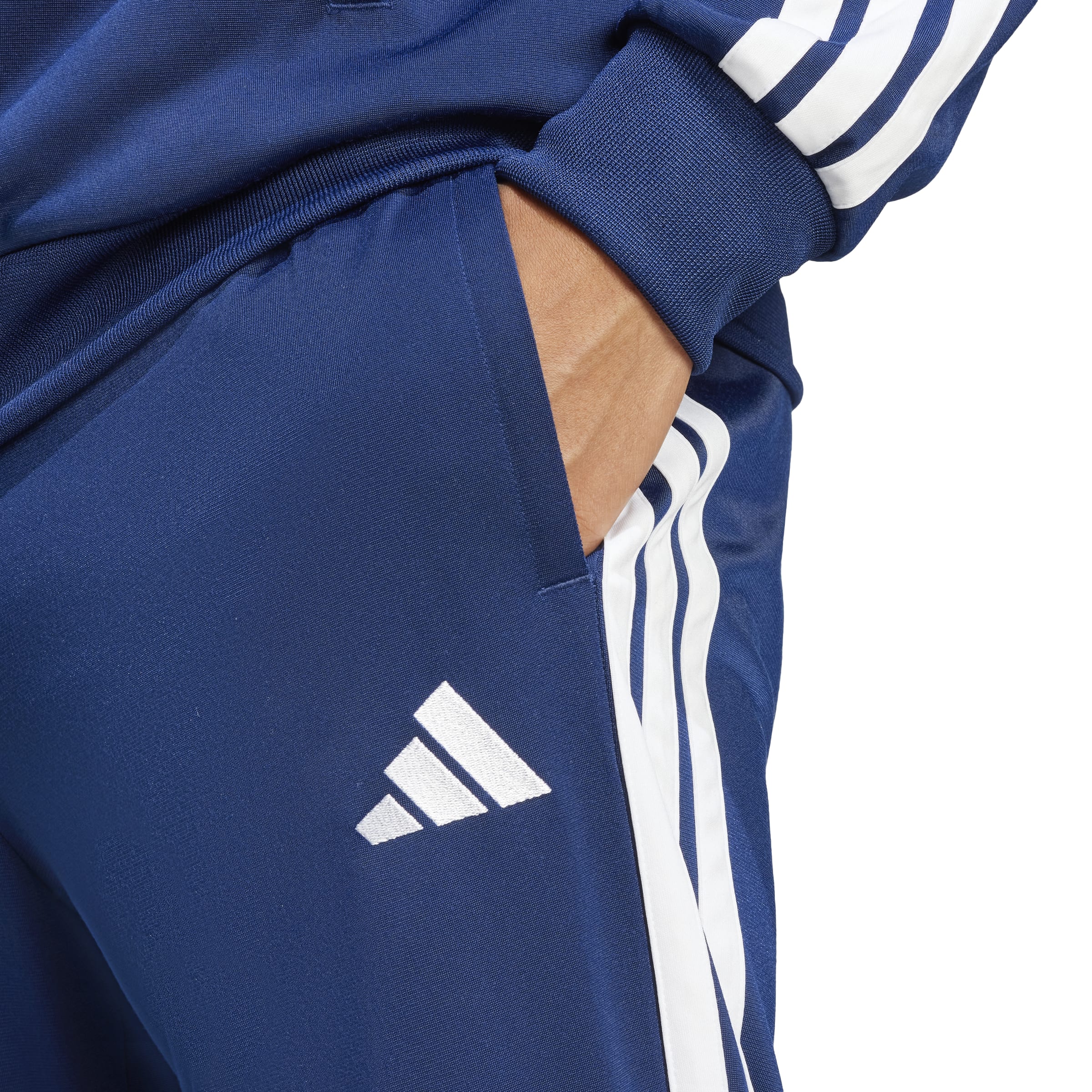Adidas survêtement 3 bandes tricot track noir