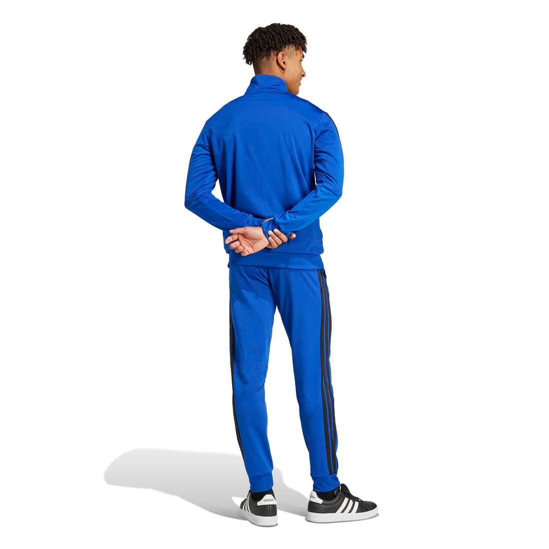 Adidas trainingspak M 3 strepen TT blauw