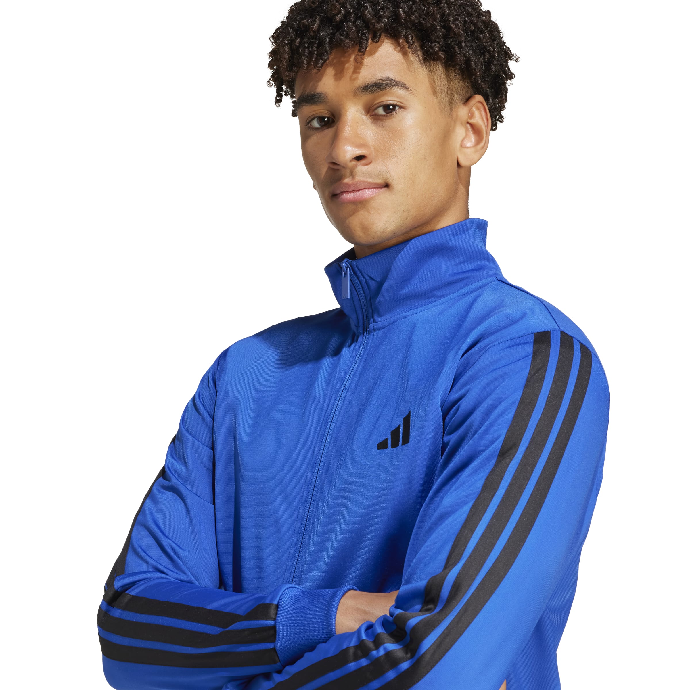 Adidas trainingspak M 3 stripes TT blauw