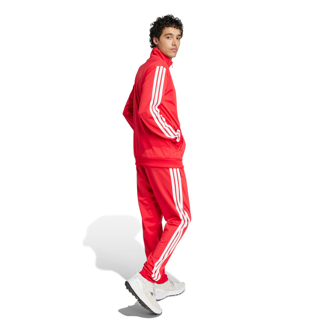 Adidas trainingspak M 3 strepen TT rood