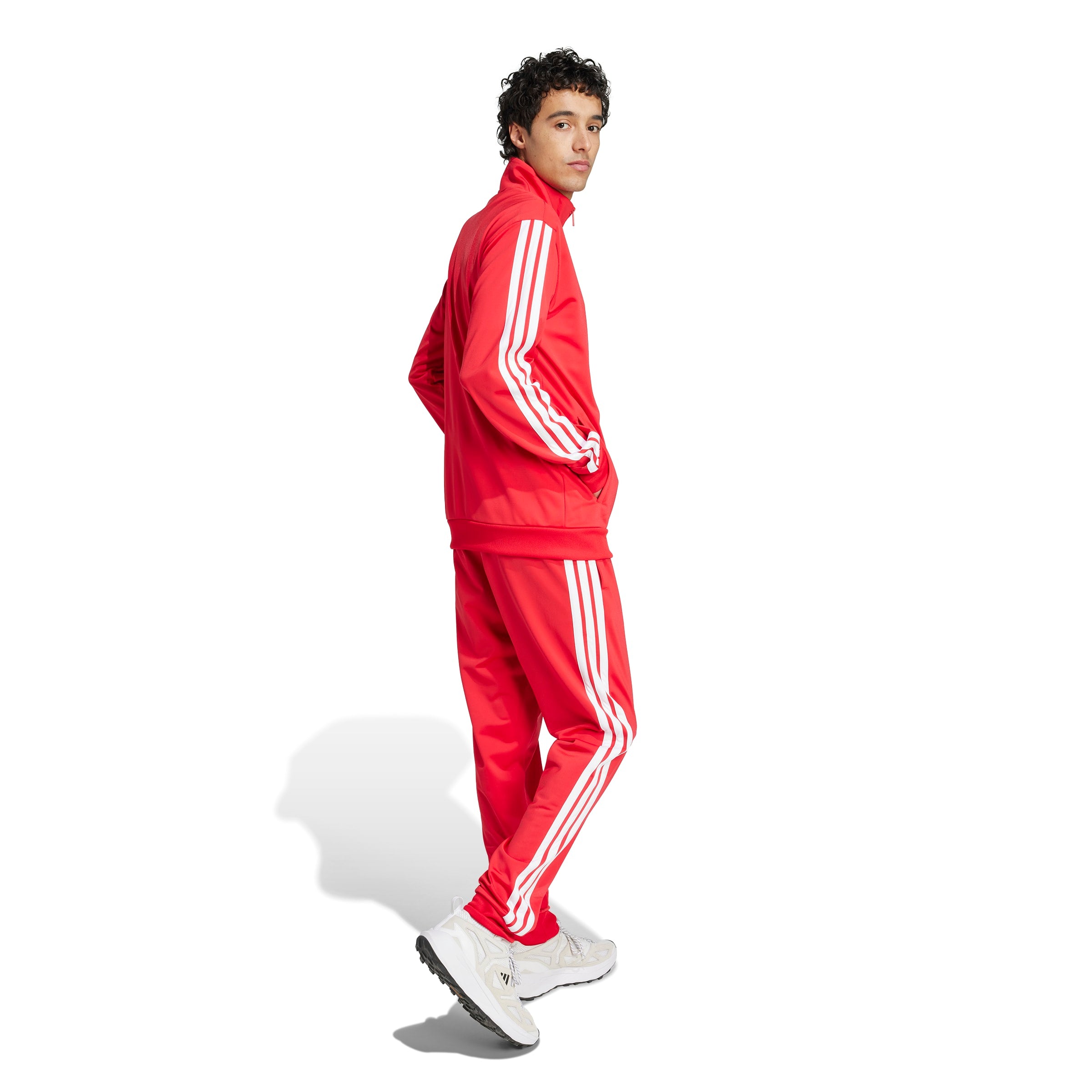 Adidas trainingspak M 3 stripes TT rood