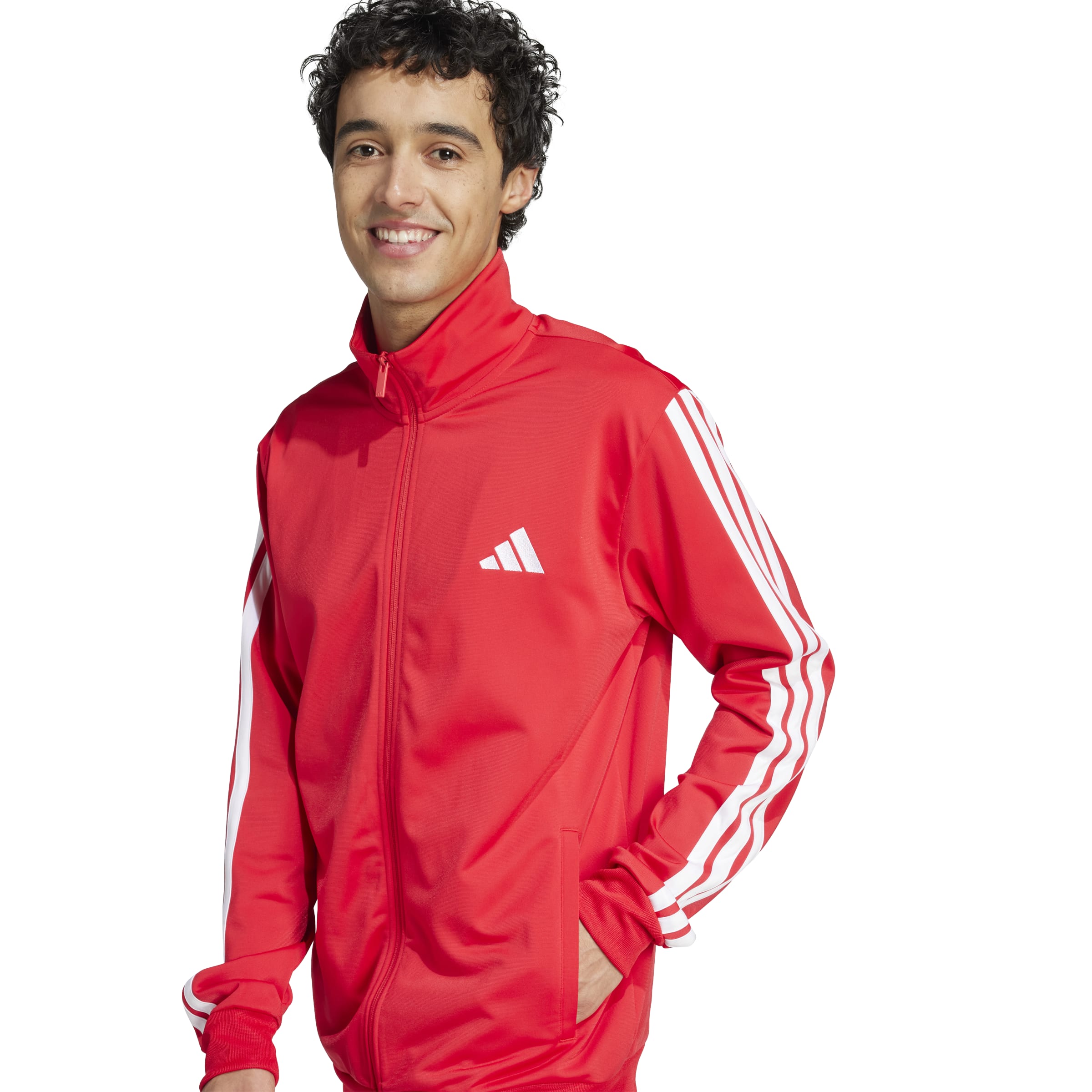 Adidas trainingspak M 3 stripes TT rood