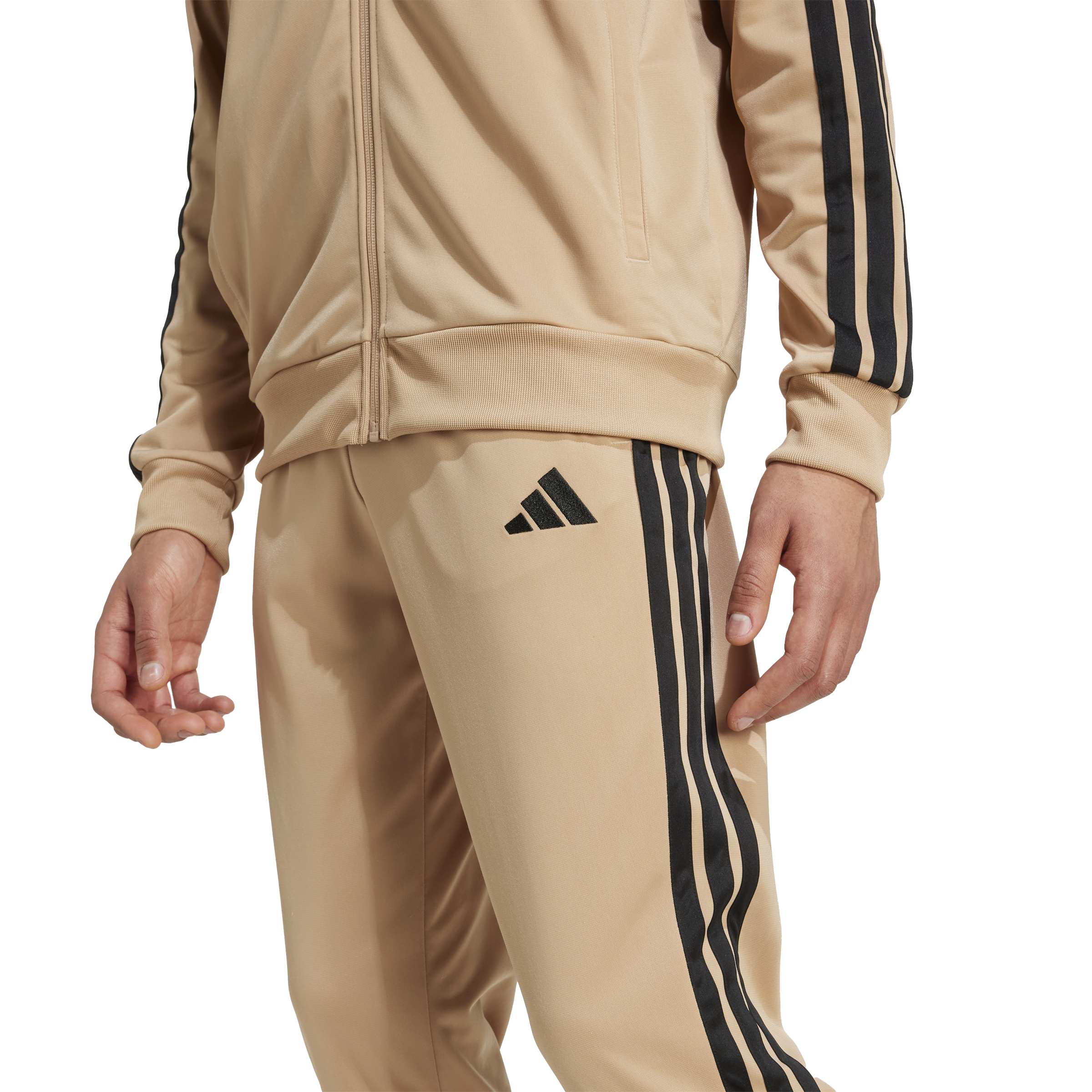 Adidas trainingspak M 3 stripes TT sand