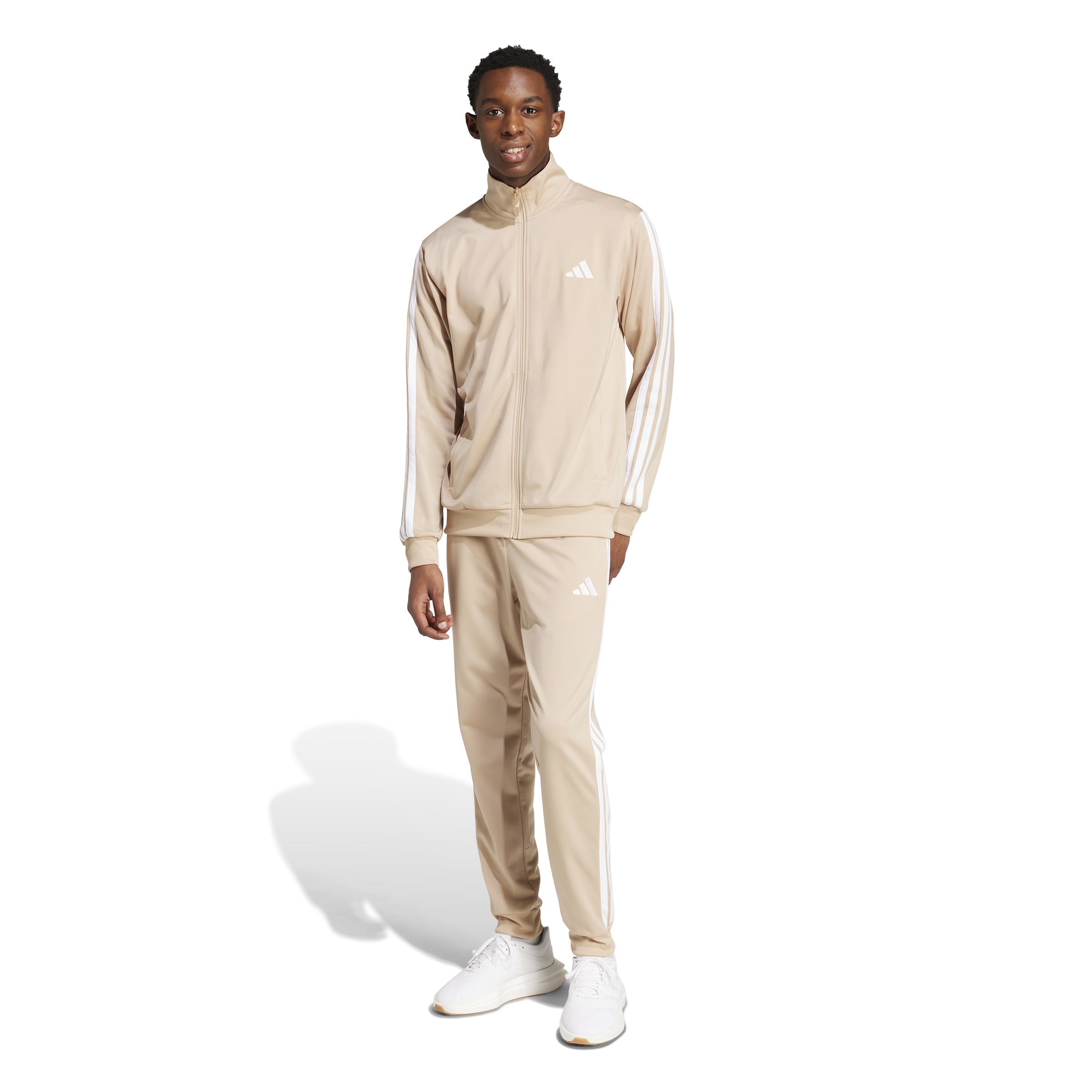 Adidas trainingspak M 3 stripes TT beige