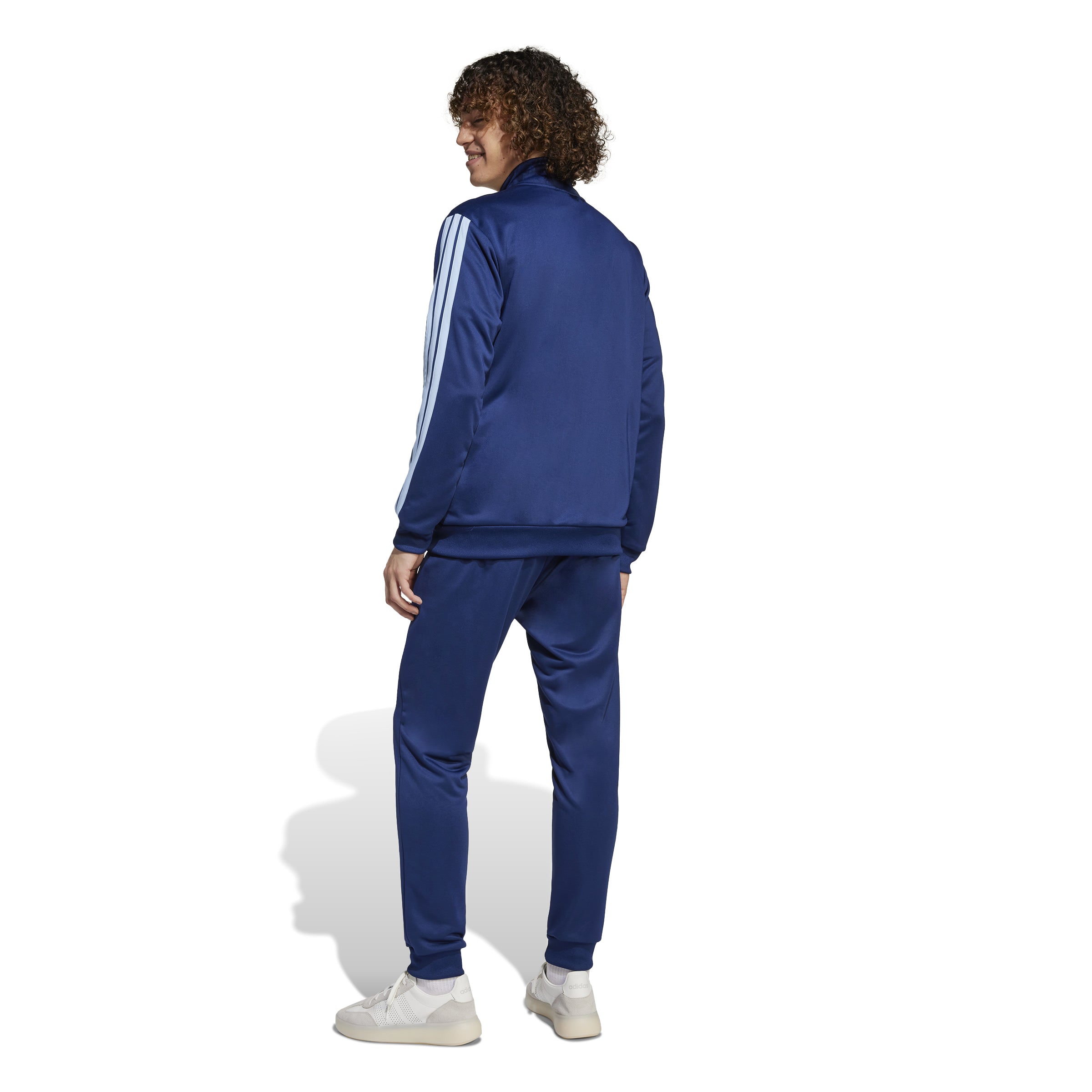 Adidas trainingspak M 3 stripes TT navy/blauw