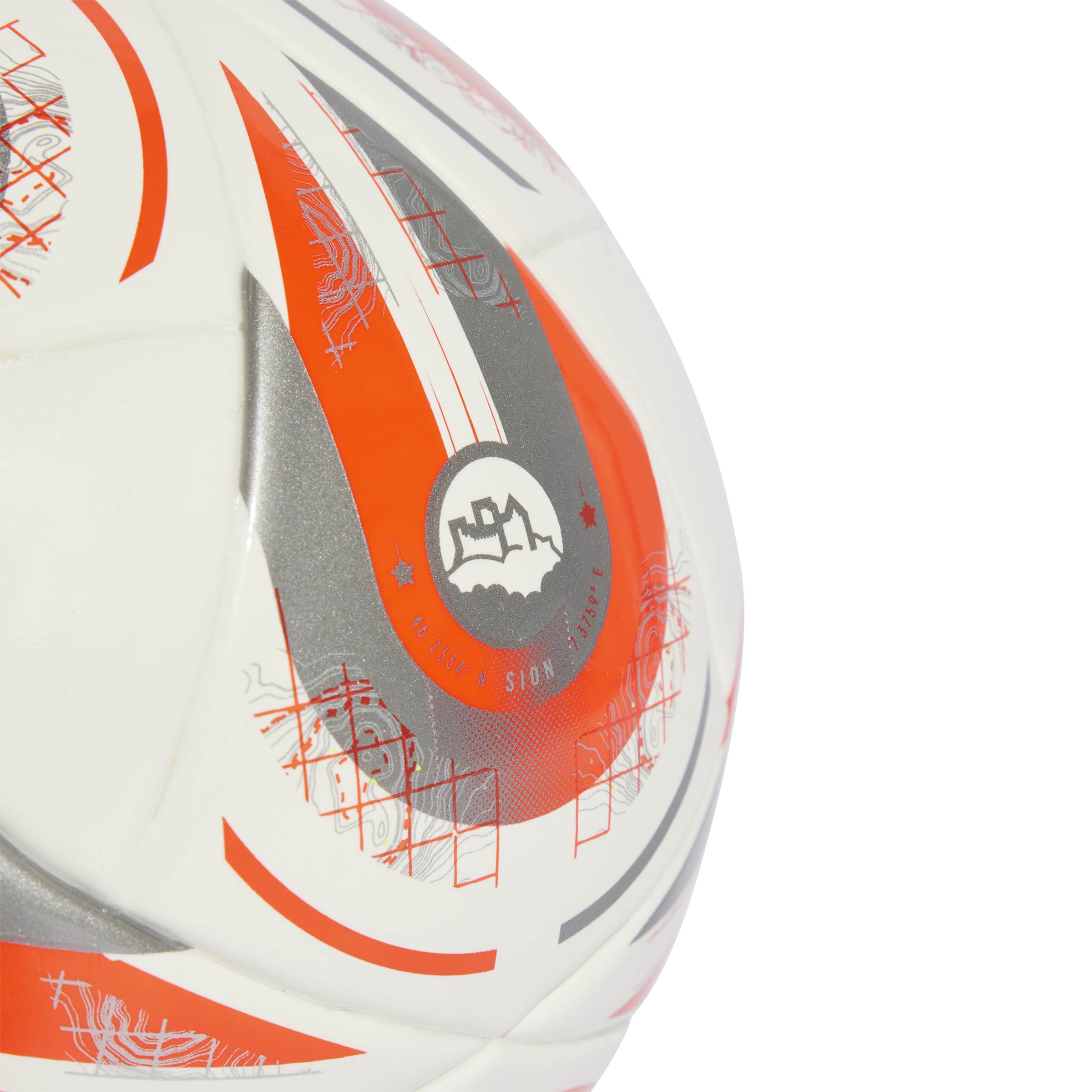 Adidas bal Euro25 maat 1 (Mini) wit