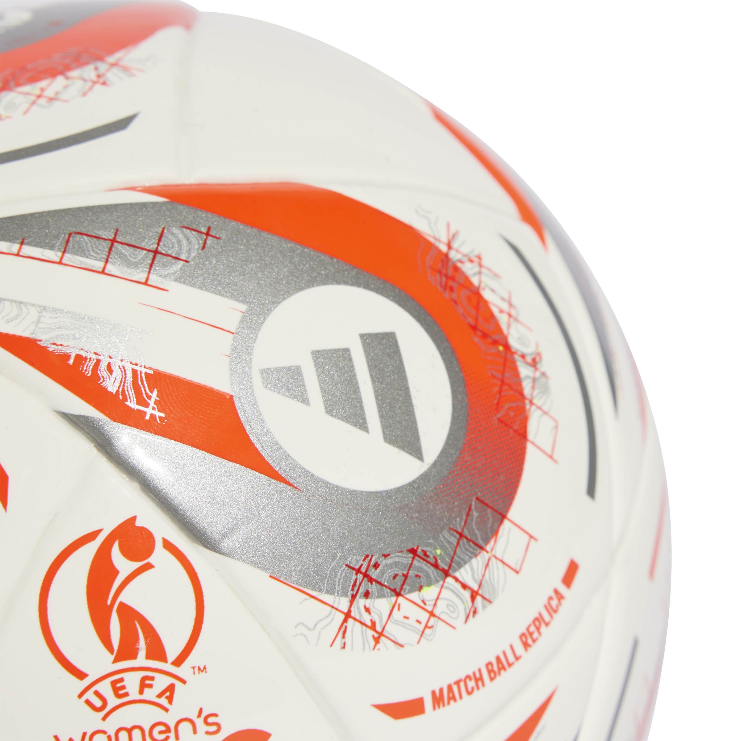 Adidas bal Euro25 maat 1 (Mini) wit