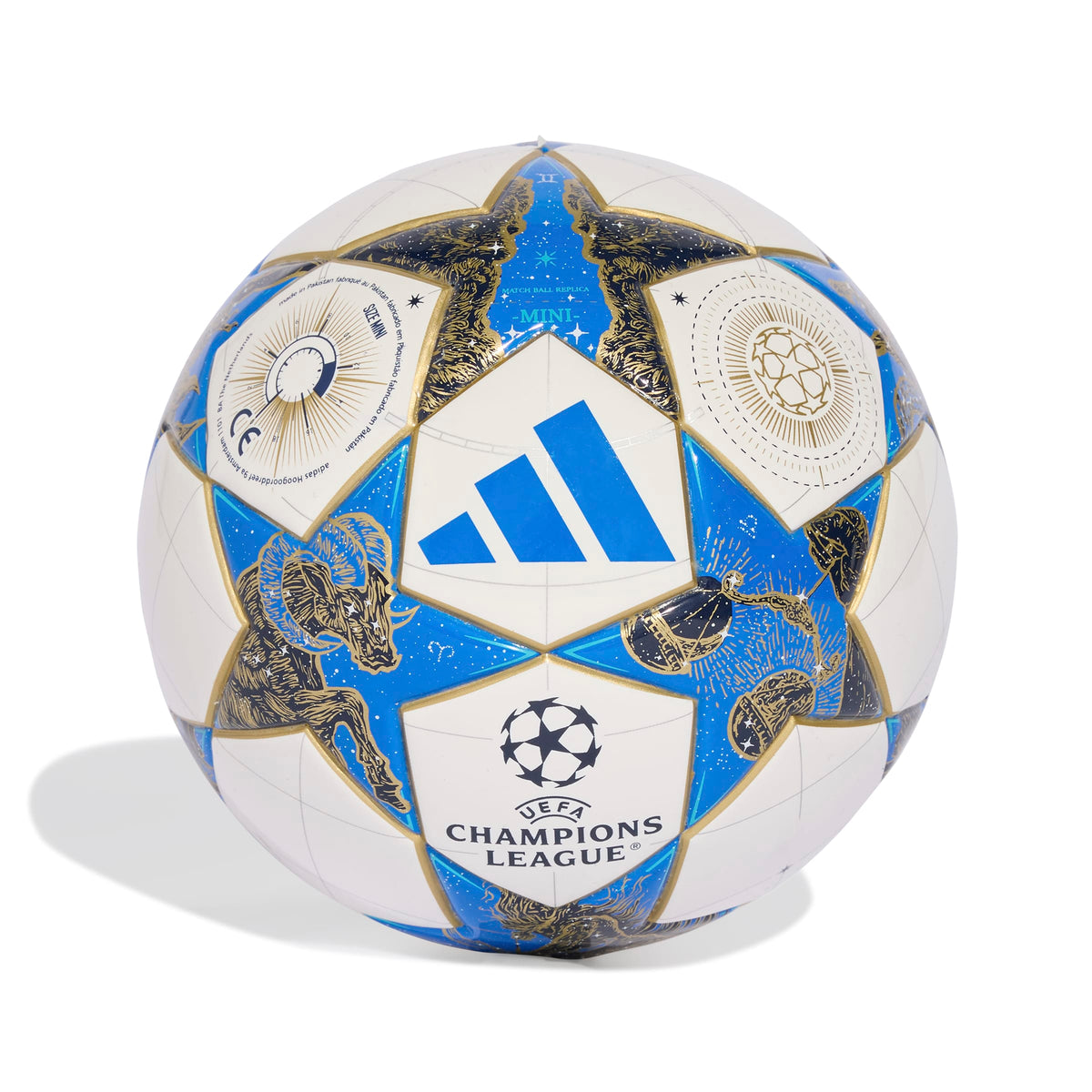 Adidas bal Champions League maat 1 (Mini) wit/blauw