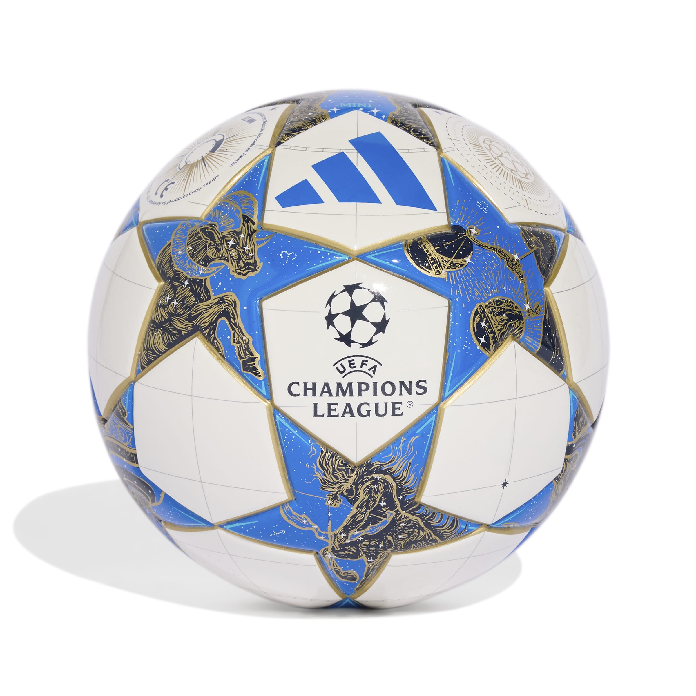 Adidas bal Champions League maat 1 (Mini) wit/blauw
