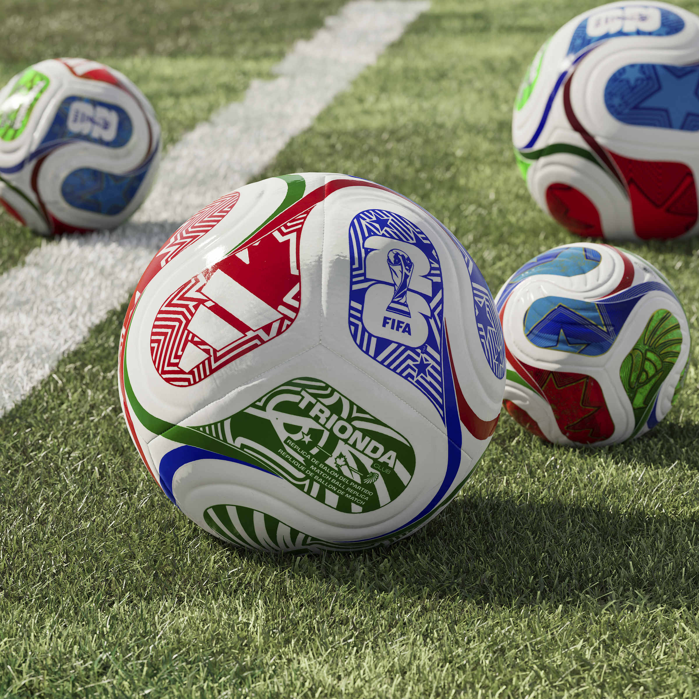 Adidas bal Trionda World Cup wit