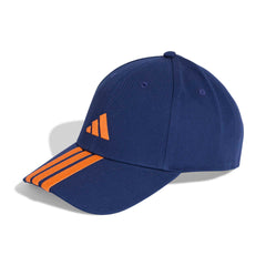 Adidas pet NL 3 strepen blauw/oranje
