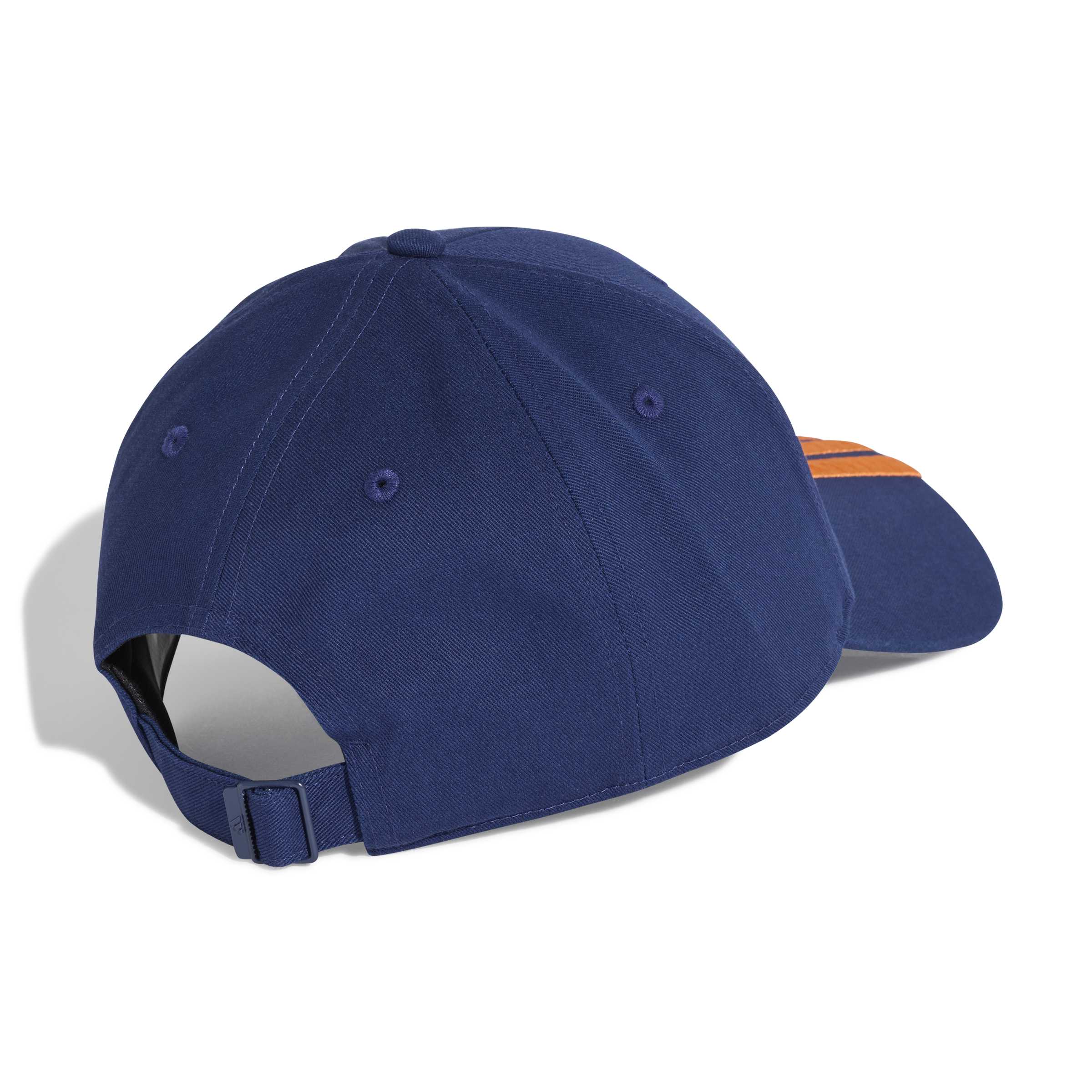 Adidas pet NL 3 strepen blauw/oranje