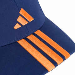 Adidas pet NL 3 strepen blauw/oranje
