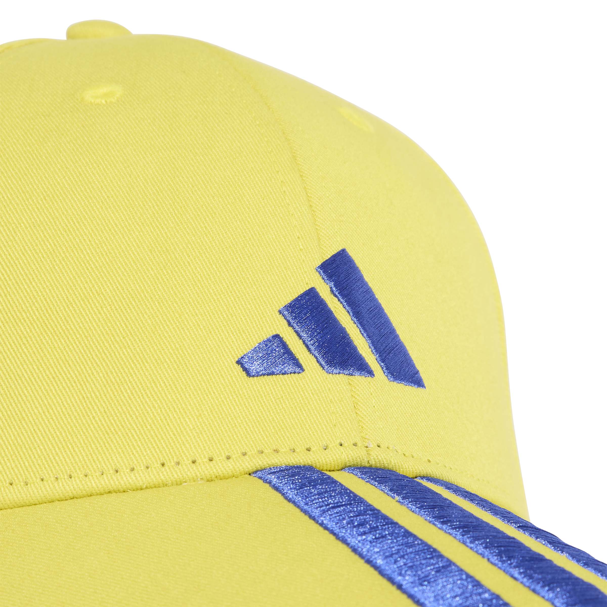 Adidas pet NL 3 strepen geel/blauw