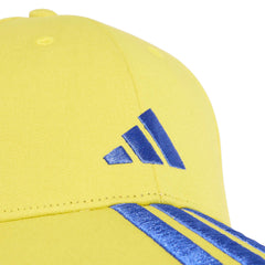 Adidas pet NL 3 strepen geel/blauw