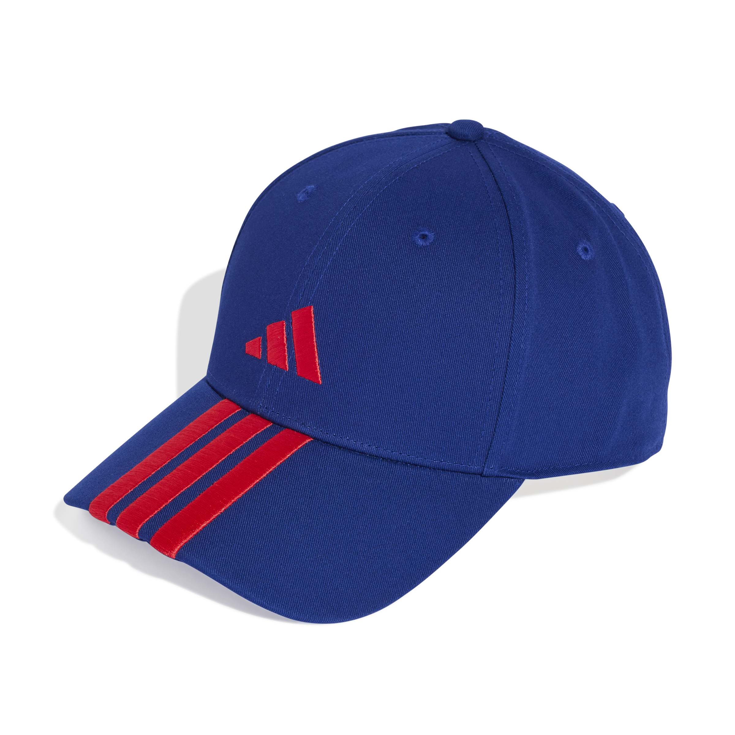 Adidas pet NL 3 strepen blauw/rood
