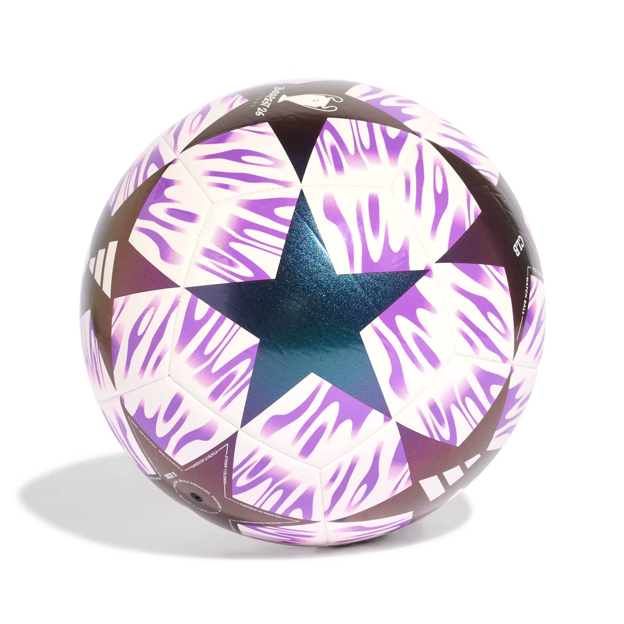 Adidas bal Champions League ZE wit/purple