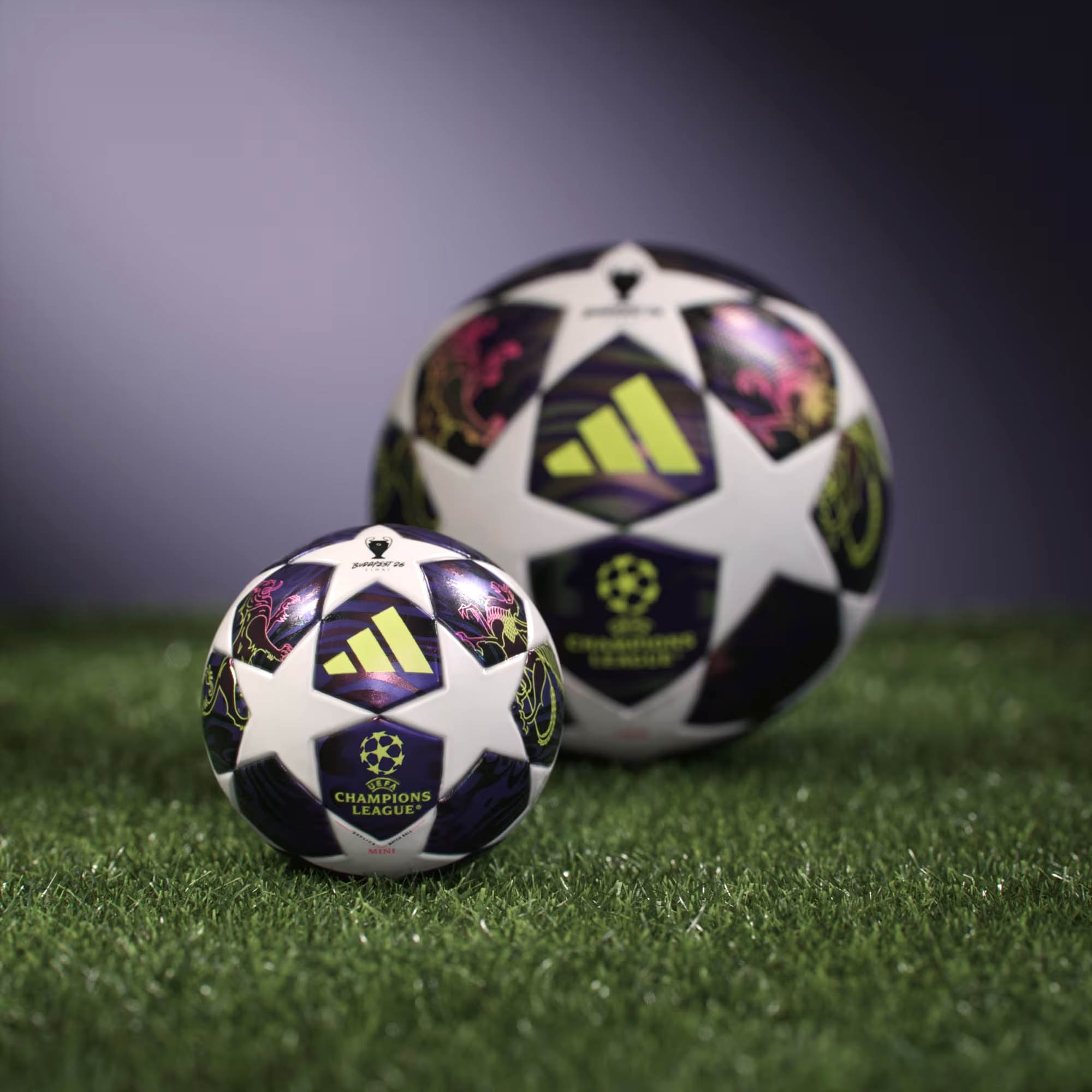 Adidas bal Champions League maat 1 (Mini) purple