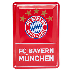 Assiette FC Bayern Munich 2 pièces 20 x 15 cm rouge