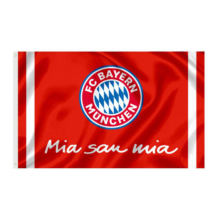 FC Bayern München vlag logo Mia San Mia 90 x 150 cm