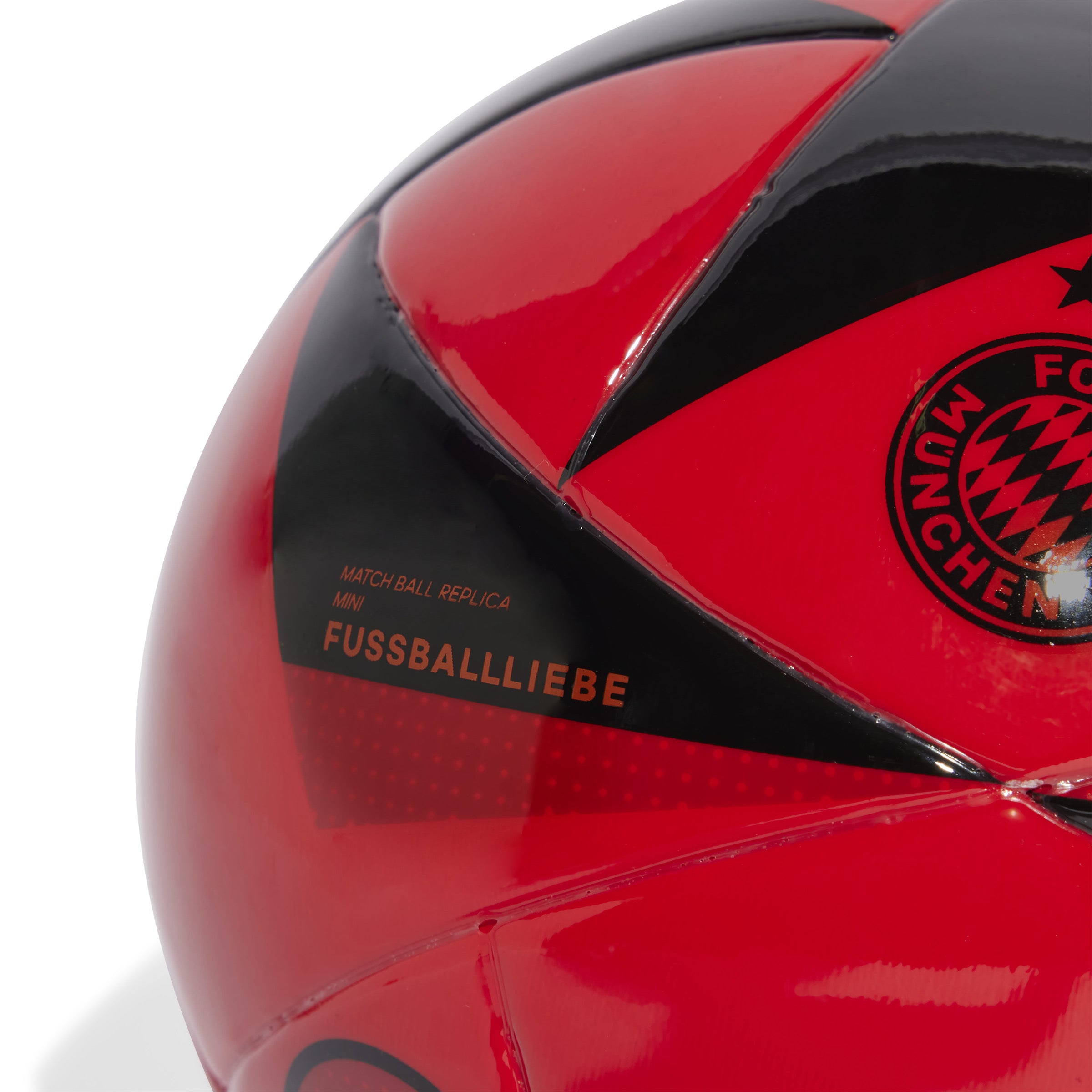 FC Bayern München bal Adidas Club home maat 1 (Mini) rood/zwart