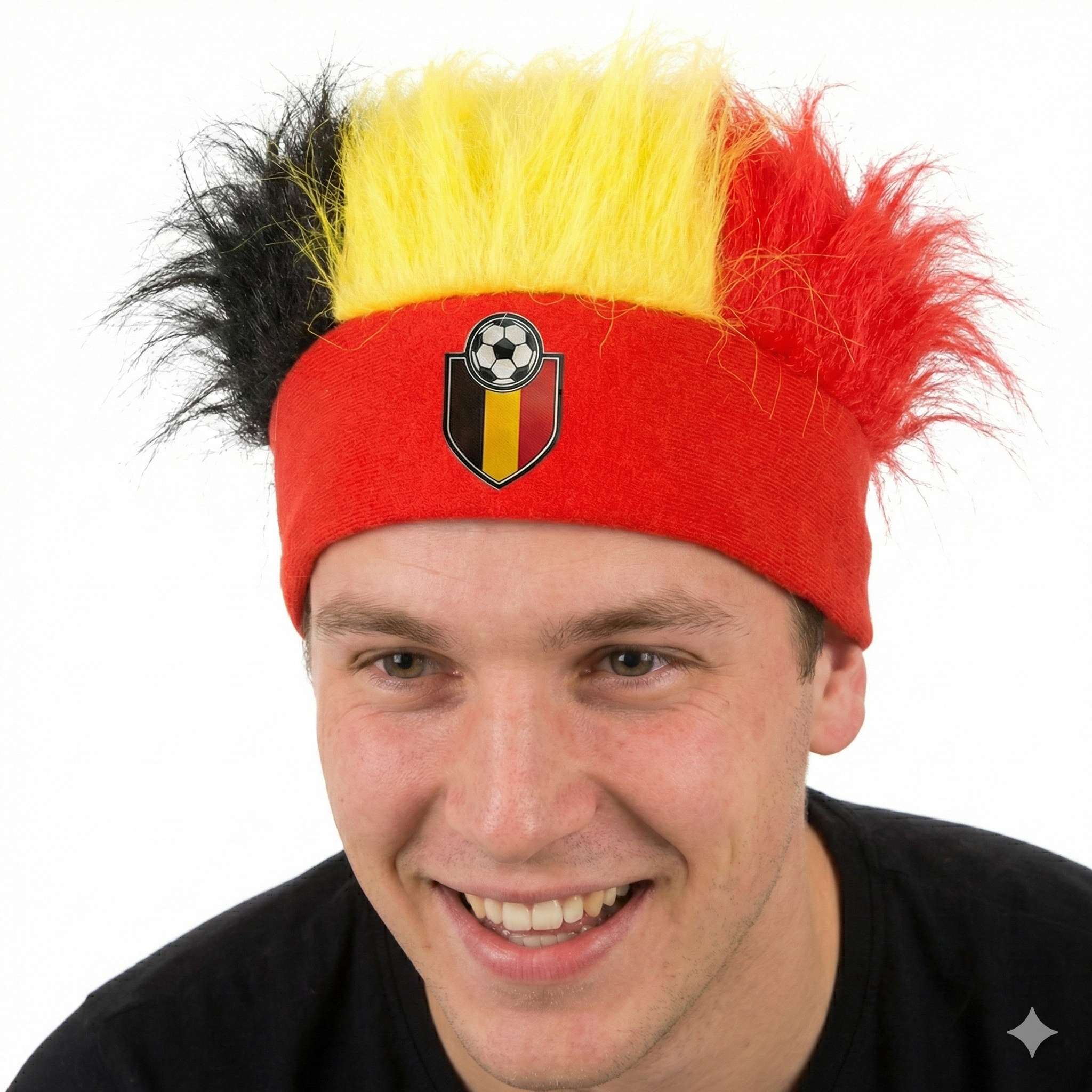 België hoofddeksel haarband tricolore