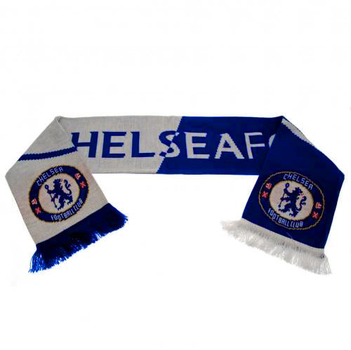 Chelsea sjaal HF blauw/wit