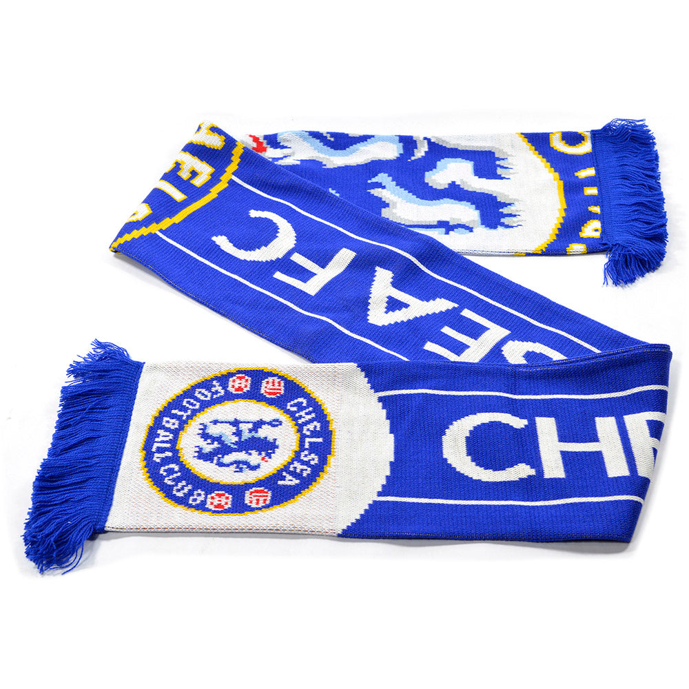 Chelsea sjaal BG blauw/wit