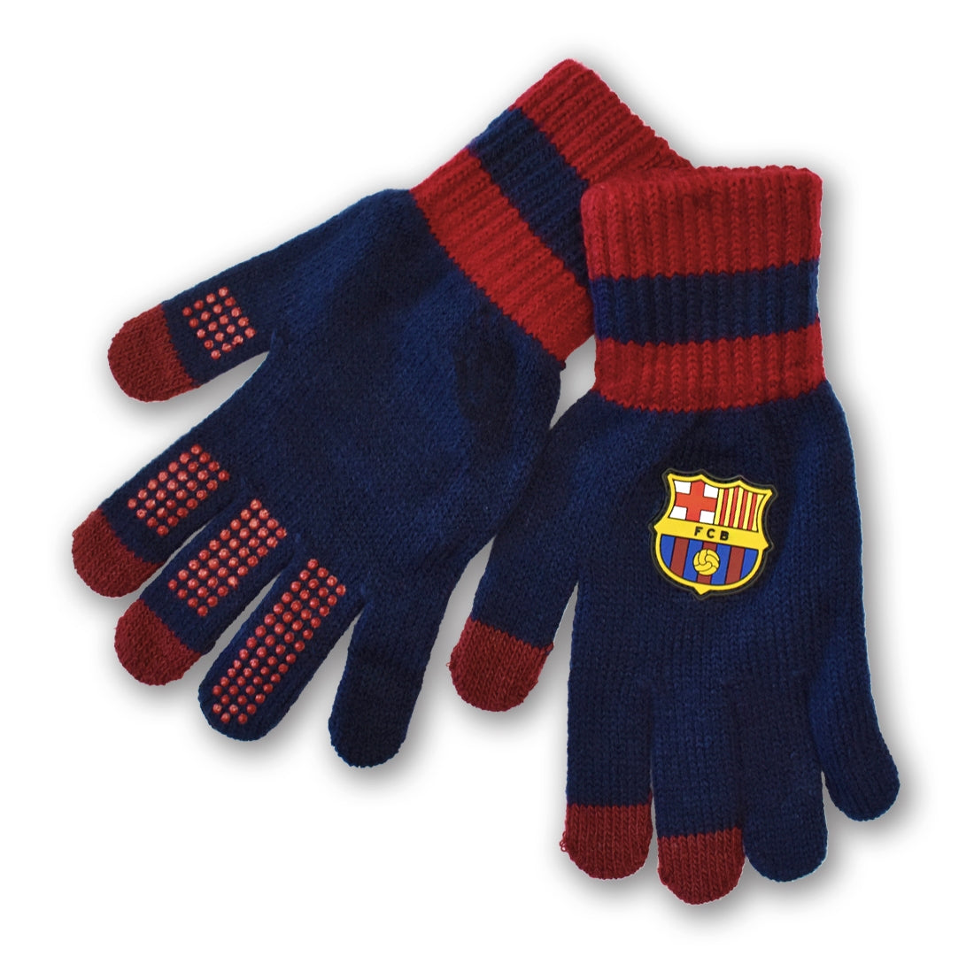 Gants FC Barcelone bleu/rouge