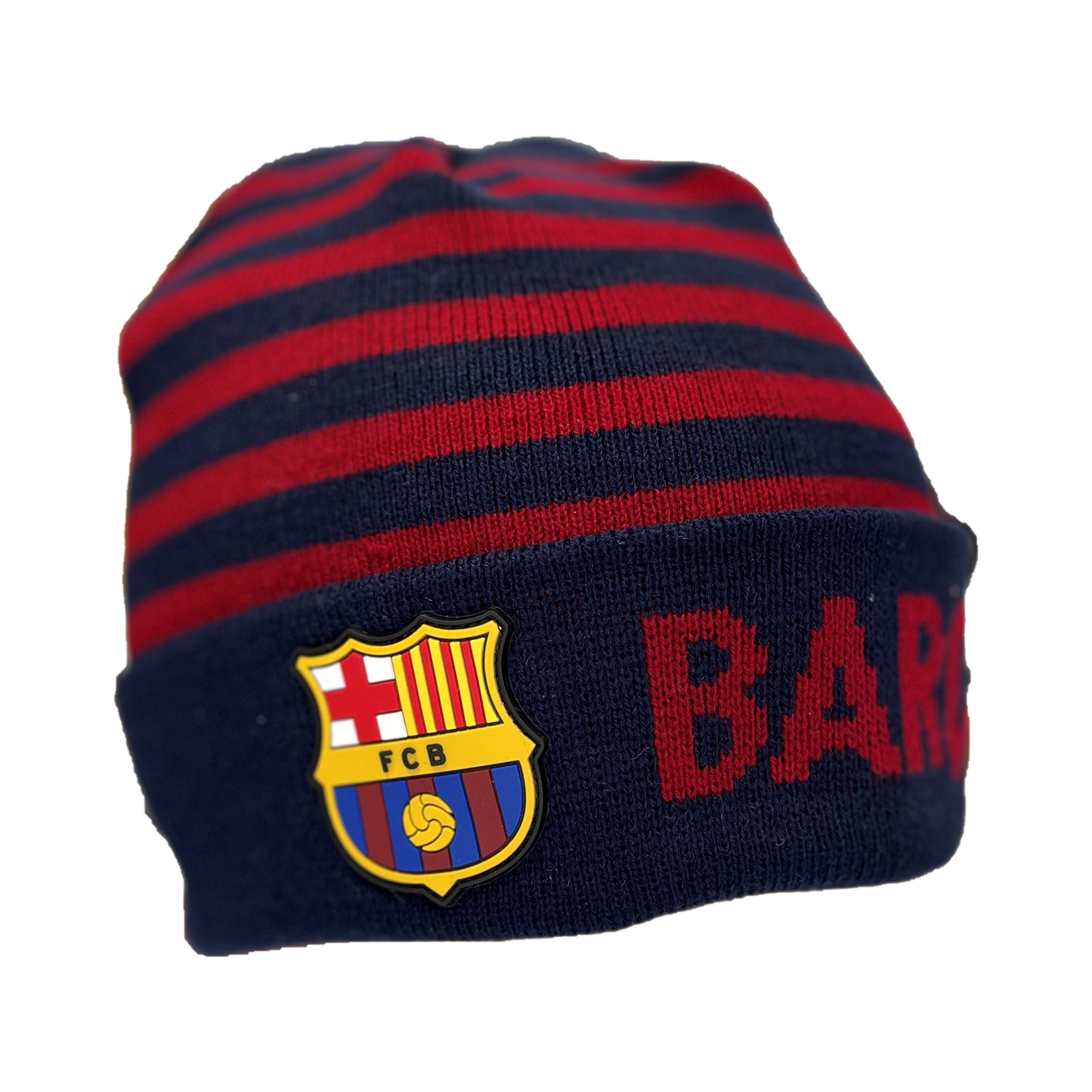 FC Barcelona muts omslag strepen blauw/rood