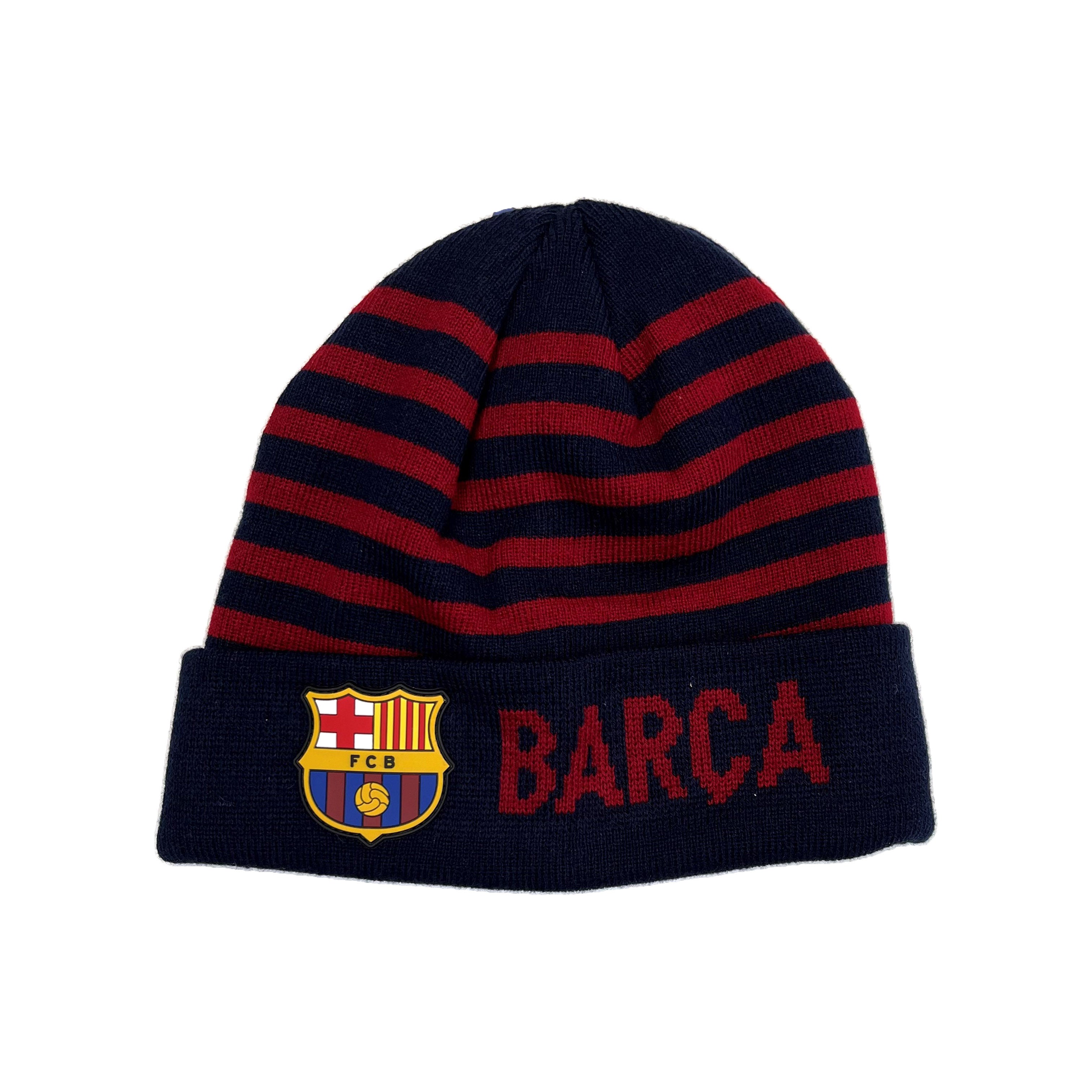 Couvre-bonnet FC Barcelone rayures bleu/rouge