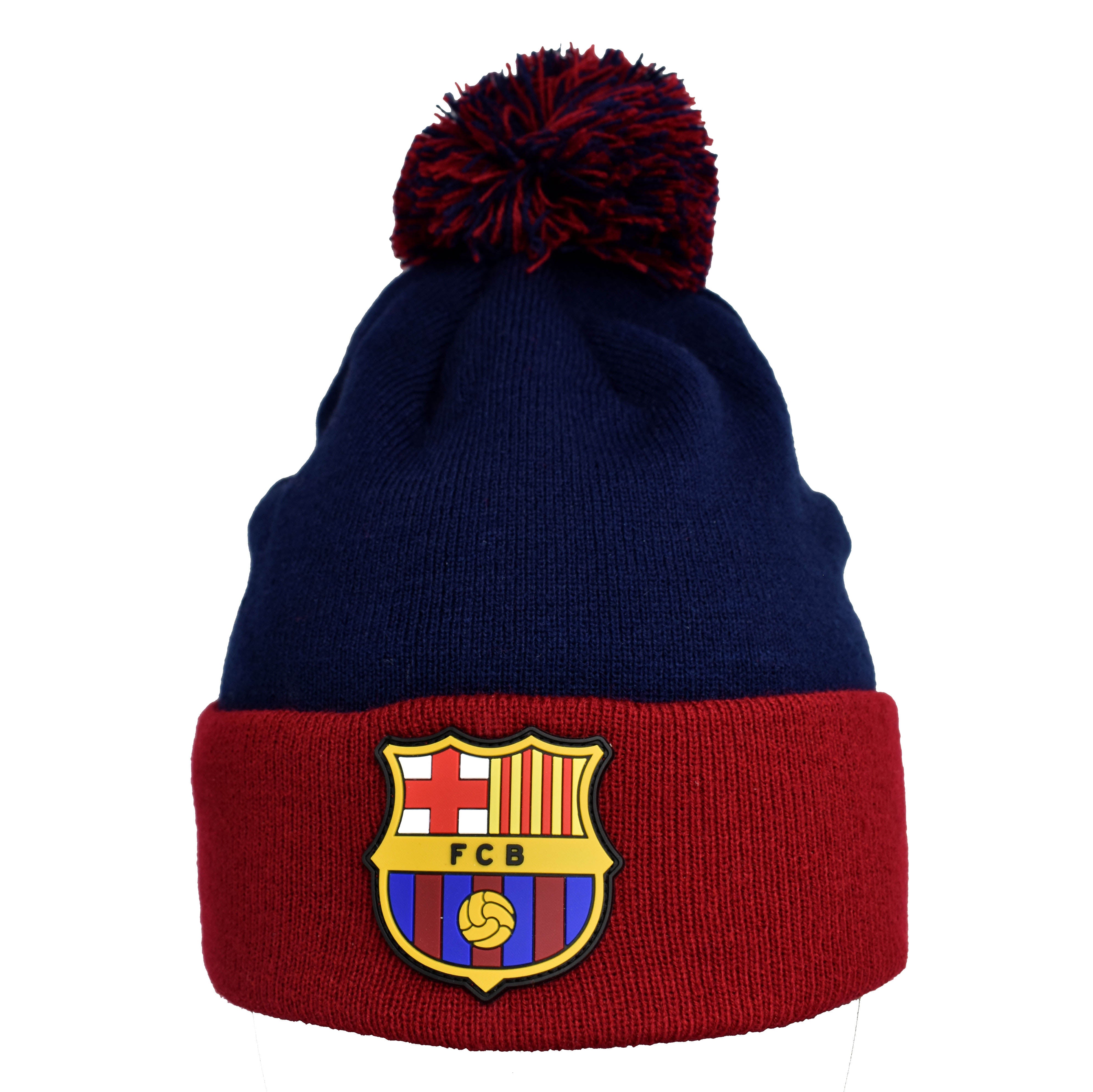 FC Barcelona hat pompom tassel red/blue