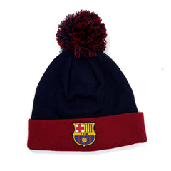 Bonnet pompon FC Barcelone rouge/bleu