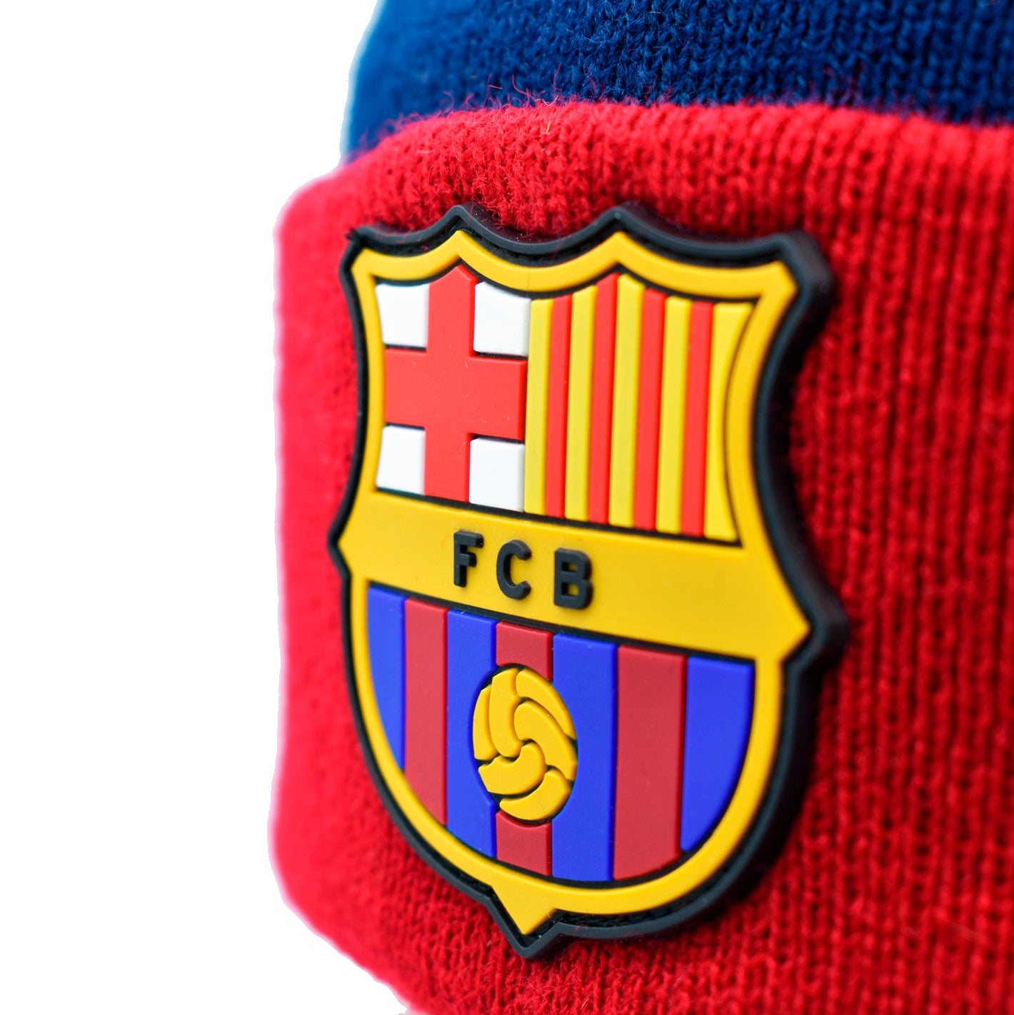 FC Barcelona hat pompom tassel red/blue