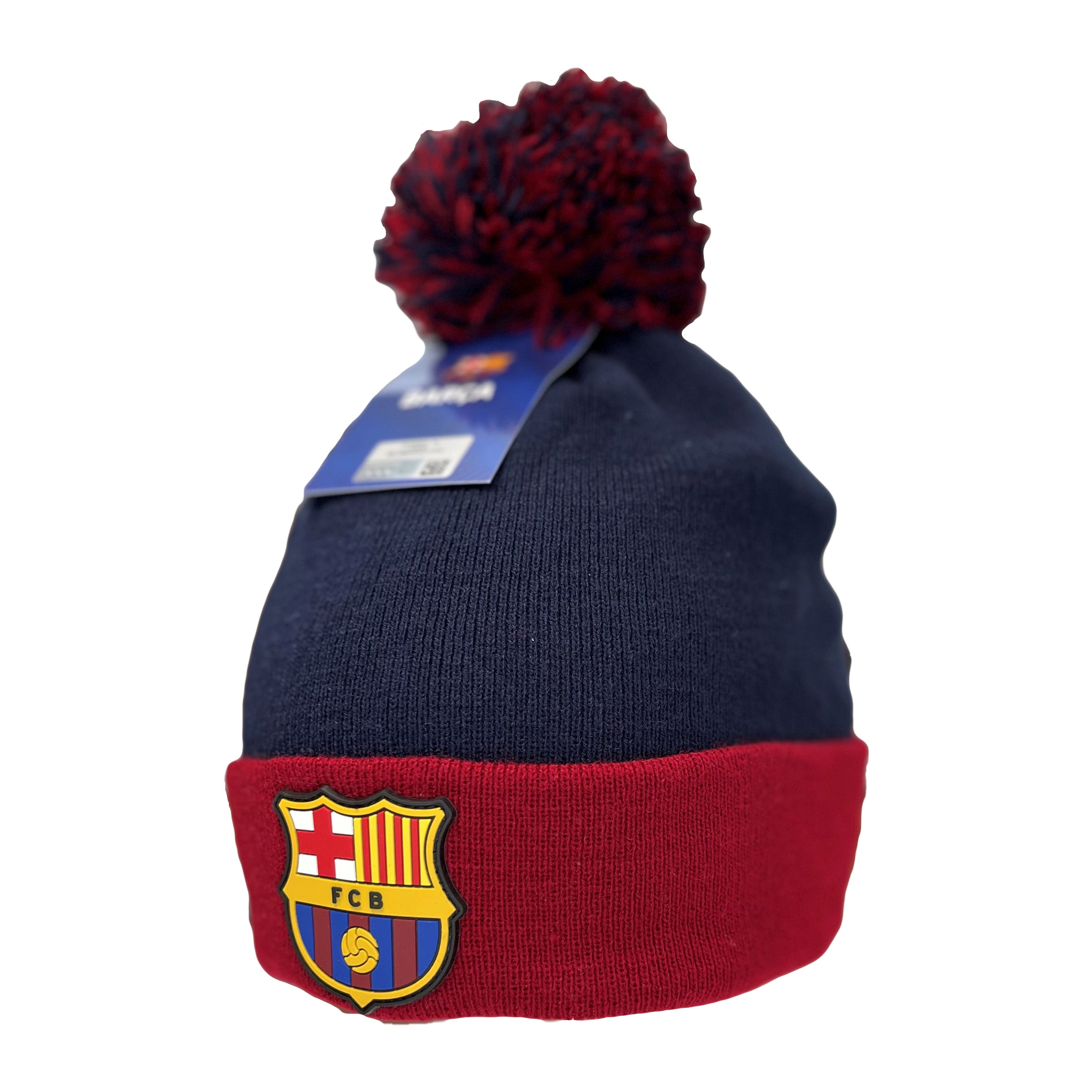 FC Barcelona hat pompom tassel red/blue