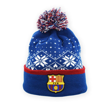 FC Barcelona muts pompon ND blauw