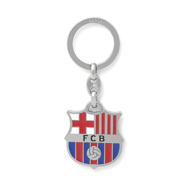 FC Barcelona sleutelhanger logo zilver