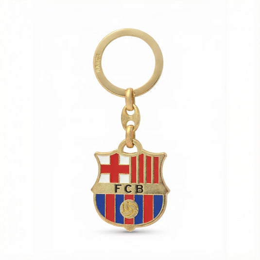 FC Barcelona sleutelhanger logo goud