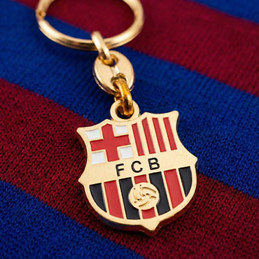 FC Barcelona sleutelhanger logo goud