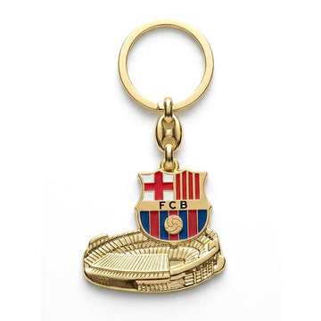 FC Barcelona sleutelhanger Camp Nou goud