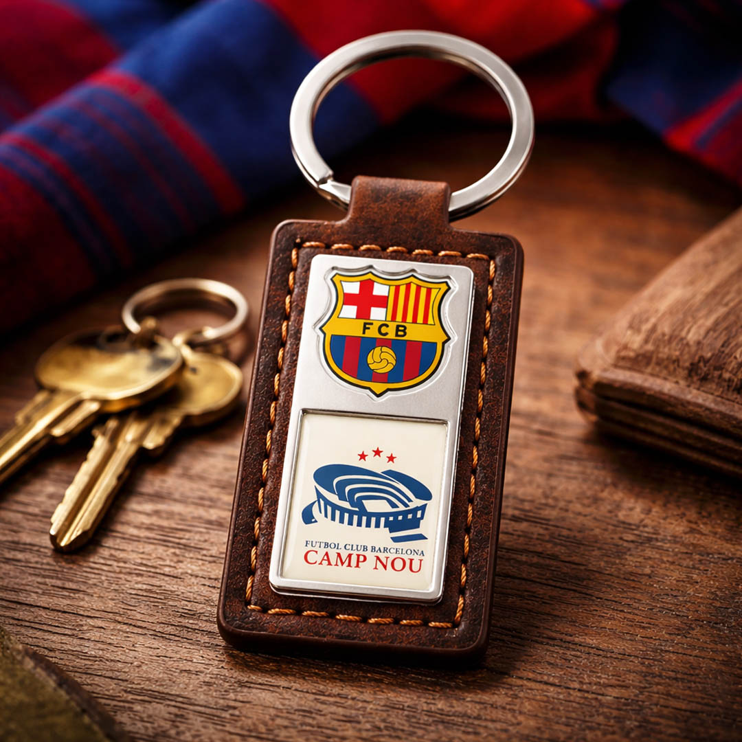 FC Barcelona sleutelhanger Patch Camp Nou