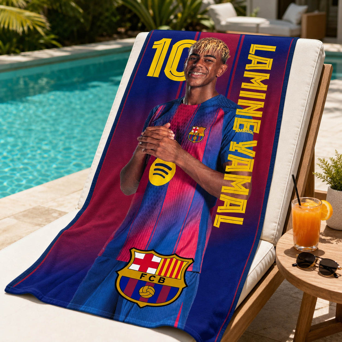 FC Barcelona handdoek Lamine Yamal NN 70 x 140 cm