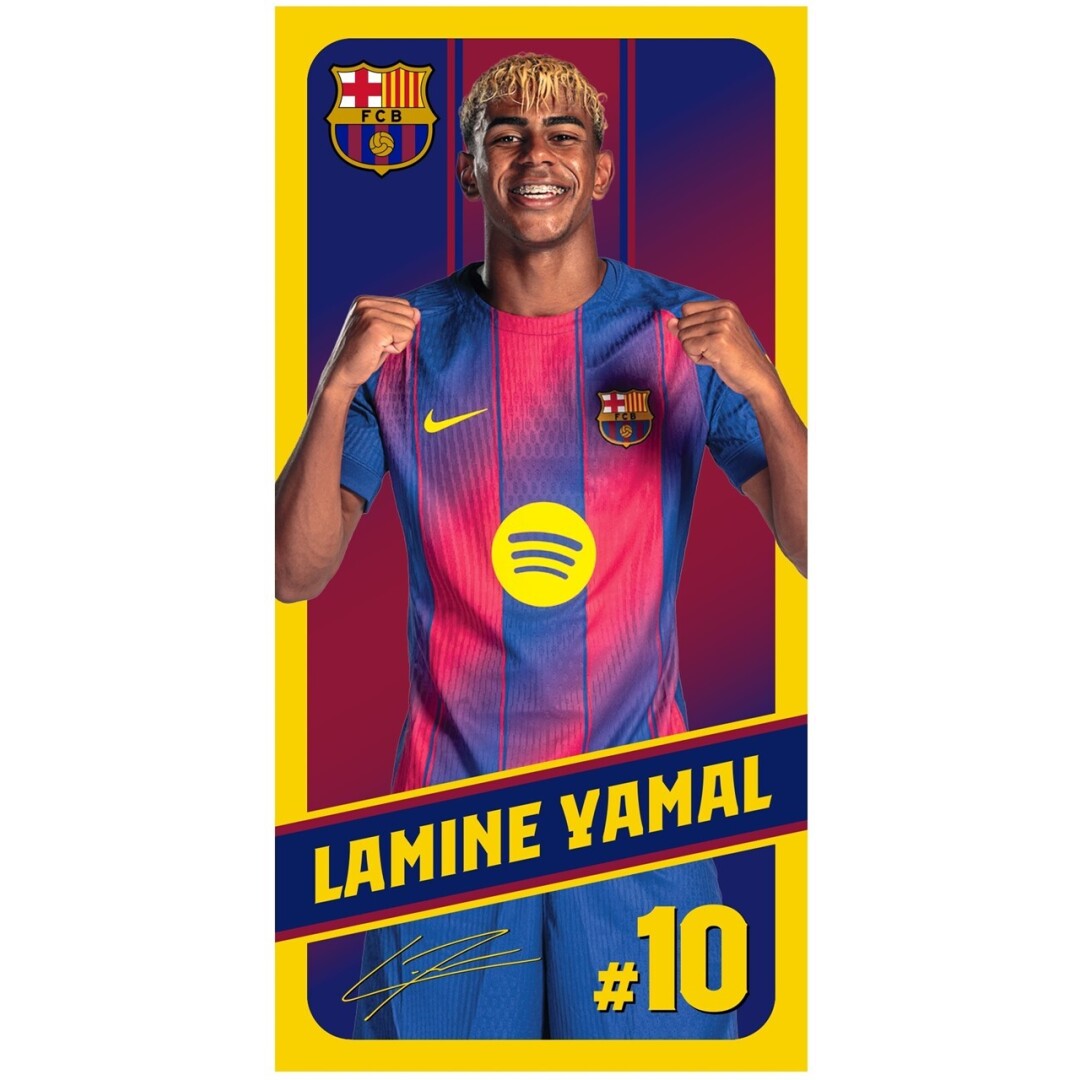 FC Barcelona handdoek Lamine Yamal CE 70 x 140 cm