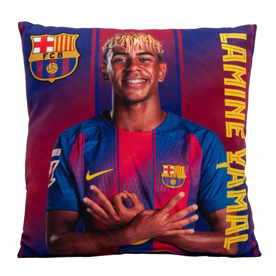 FC Barcelona kussen Lamine Yamal 40 x 40 cm