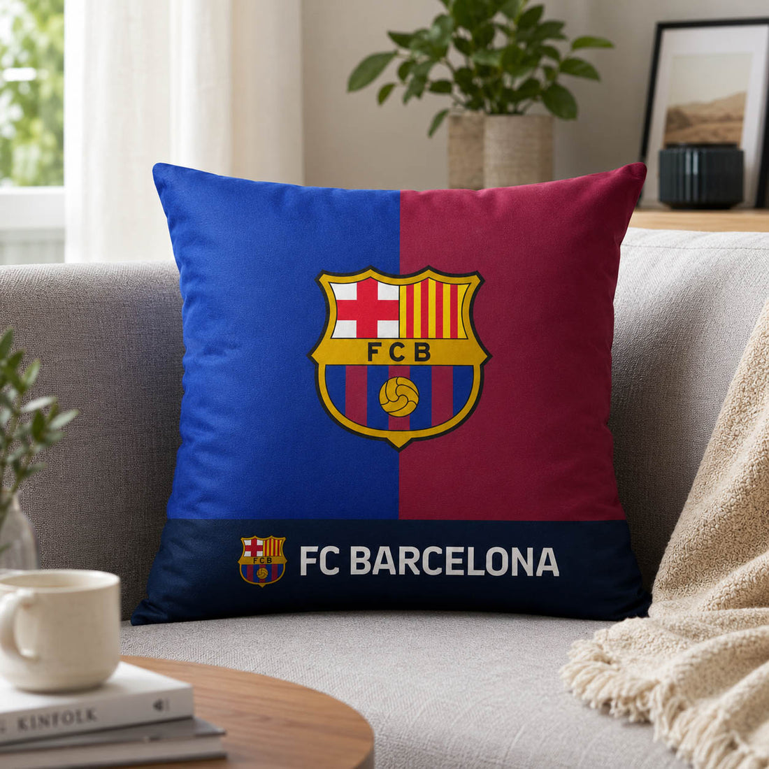 FC Barcelona kussen HF 35 x 35 cm