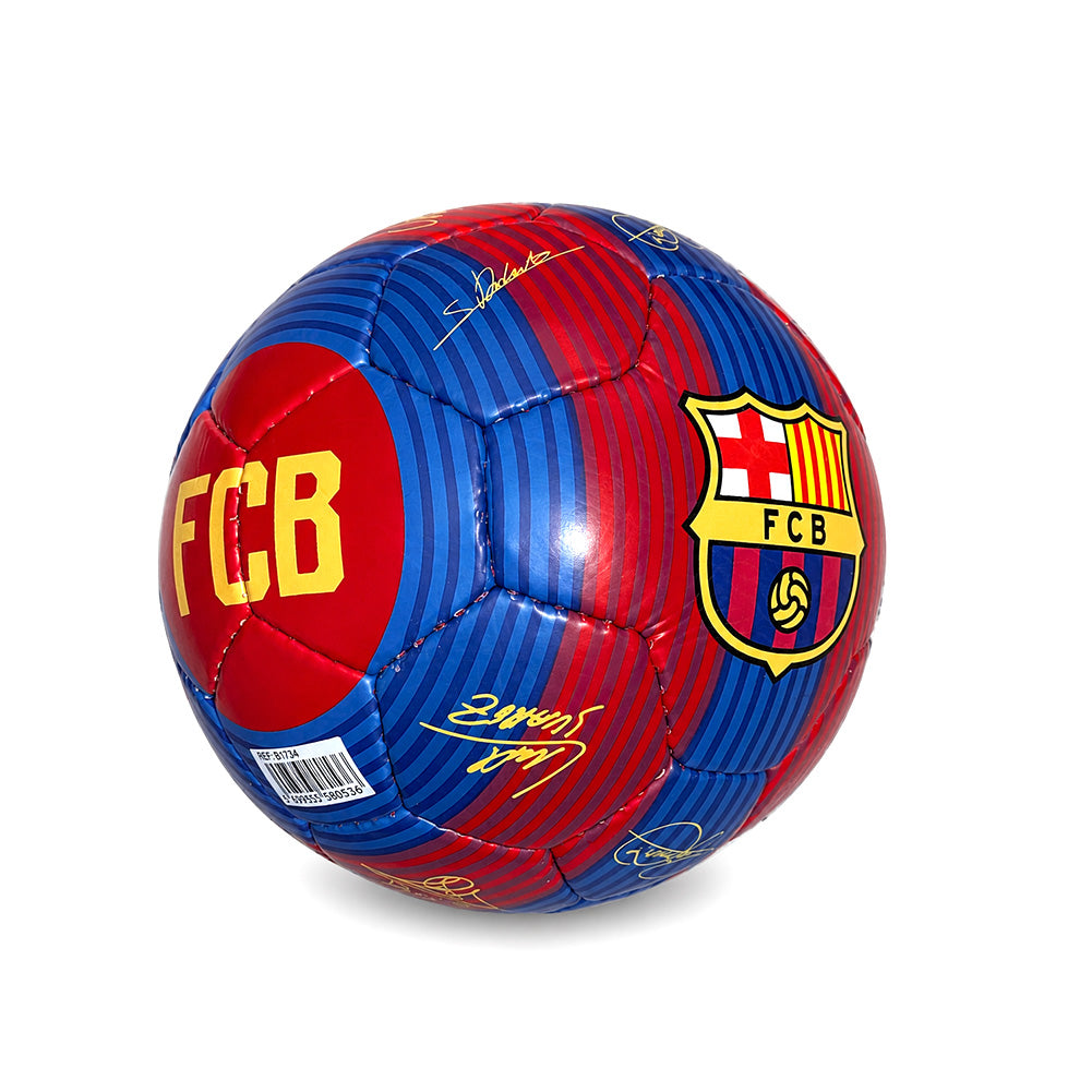 FC Barcelona bal Home retro handtekeningen maat 2 (Mini)